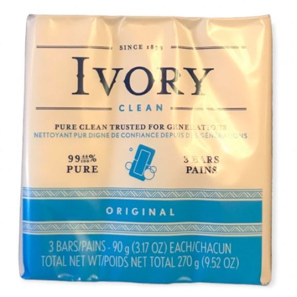 Ivory CLEAN Bar Soap Lot of 4 PACKS of 3 Bars - Picture 5 of 8